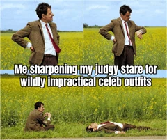 Judging Celebrities met gala outfits