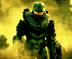 Master Chief Walking Through Haze