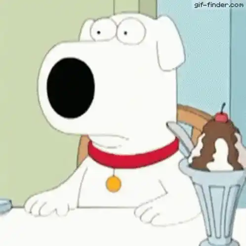 Brain Griffin's Shocked Reaction