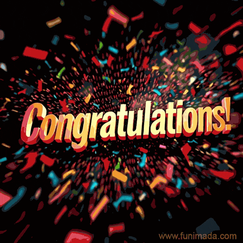 Congratulations! Confetti Celebration