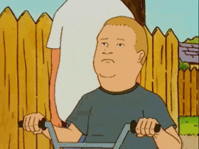 King Of The Hill: Bobby on His Bike