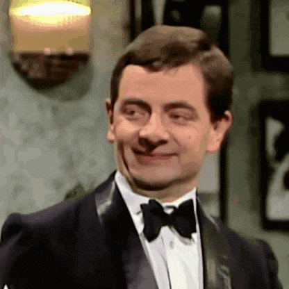 Mr. Bean's Shocked Expression