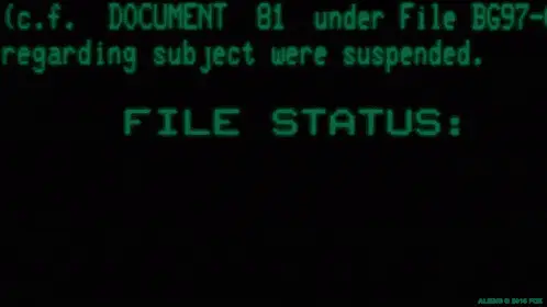 Aliens Movie: File Status Closed