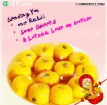 Sending Rakhi Sweets and Love
