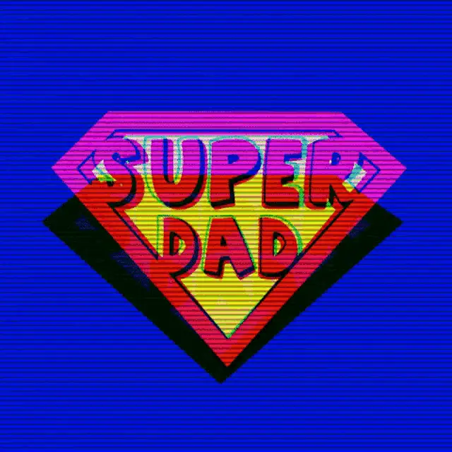 Super Dad Fathers Day Graphic