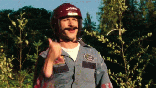 Man Gives 'Super Excellent' Thumbs Up