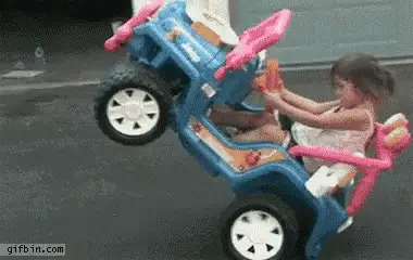 Kid's Toy Jeep Wheelie Stunt