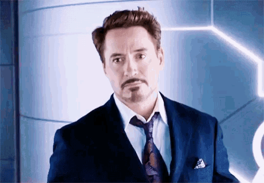 Robert Downey Jr Shrugs