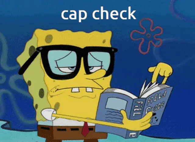Spongebob's Cap Check Moment