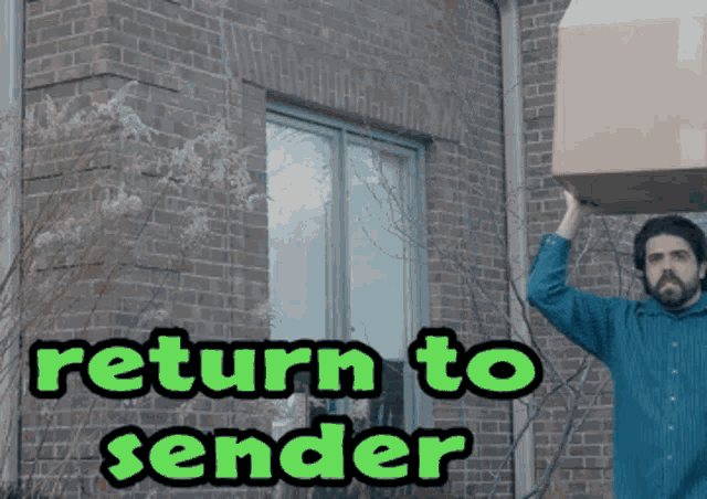 Man Throws Box: Return To Sender
