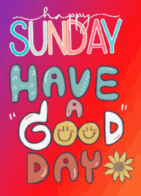 Animated Happy Sunday Greeting