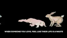 Bunny Depression Hug Love