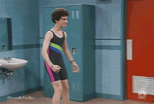 Screech (Dustin Diamond) Flexes Muscles