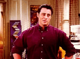 Joey Tribbiani's Charming Smile in Friends