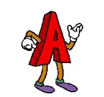 Dancing Letter A Cartoon