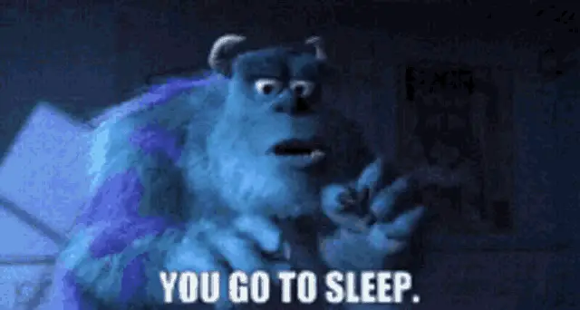 Sulley Says 'You Go To Sleep' – free GIF download | meme platform | memes GIF