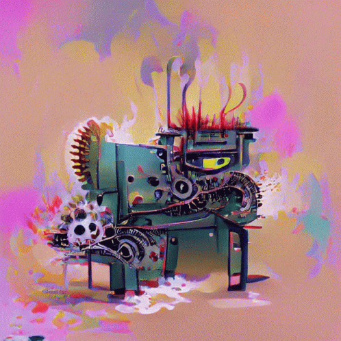 Animated Spiteful Machine Virtualdream Art