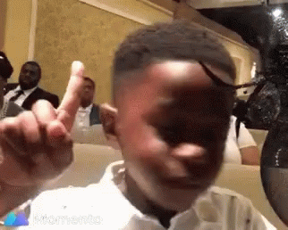 Boy's 'Hell Nah' Finger Wag Gesture