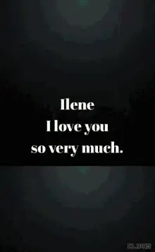 I Love You So Very Much