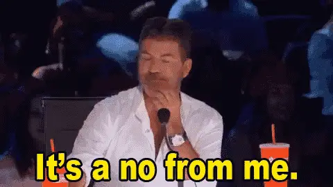 Simon Cowell: It's a No From Me
