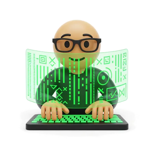 Hacker Typing Code Green Screen Emoji - Share & View on KLIPY