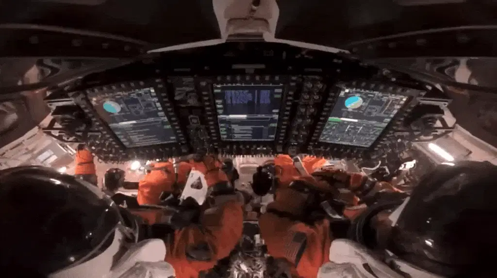 Artemis 2 Orion crew Fist Bump