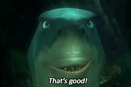 Bruce the Shark's 'That's Good!' Moment