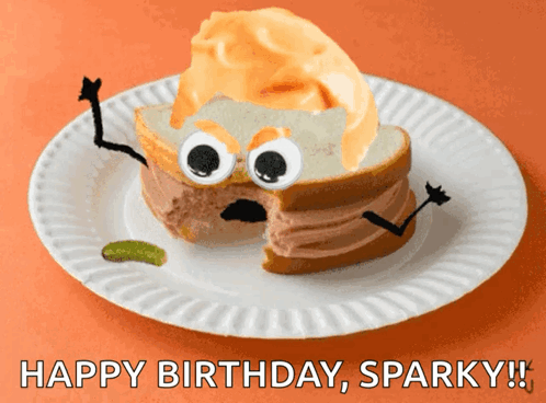 Meh Sandwich Wishes Happy Birthday, Sparky!