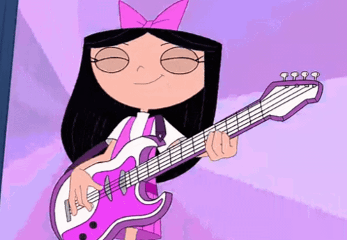 Isabella from Phineas and Ferb Plays Guitar