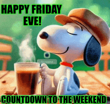 Happy Friday Eve with Snoopy
