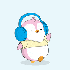 Happy Pudgy Penguin Dancing to Music