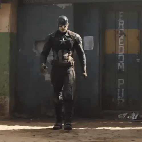 Captain America Walking