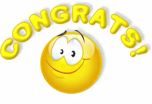 Congrats! Thumbs Up Smiley