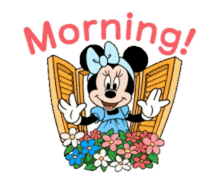 Minnie Mouse Morning Greeting