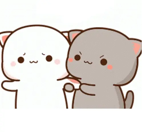 Cute Cartoon Cats: Playful Bite