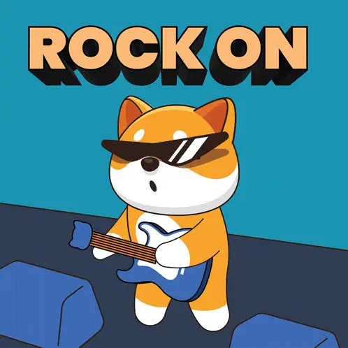 Babydoge Rocks Out with Guitar