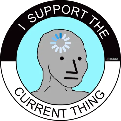I Support The Current Thing NPC Meme – current memes meme GIF free download no watermark 2026