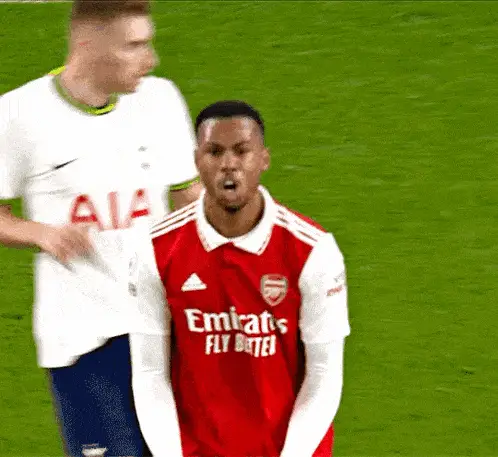 Gabriel Magalhães' Intense Reaction & Smile