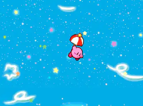 Kirby Flying in Kirby Super Star Ultra