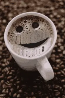 Happy Coffee Cup Winks – free GIF download | meme platform | memes GIF