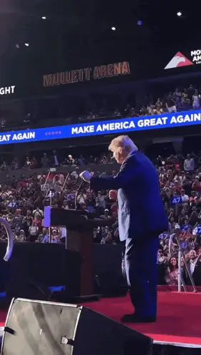 Donald Trump at Mullett Arena Rally