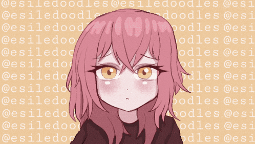 Cora: Pink Hair Anime Girl Sigh