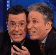 Jon Stewart & Stephen Colbert Reacting