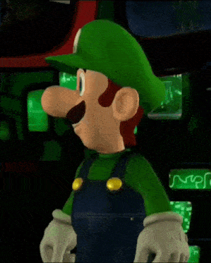 Luigi's Nervous Moment in Luigi's Mansion 2