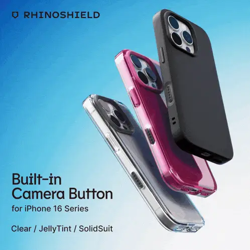 Rhinoshield iPhone 16 Cases with Camera Button