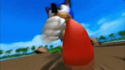 Sonic The Hedgehog Running & Moonwalking