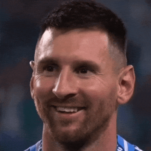 Lionel Messi's Goofy Smile After Futbol Win