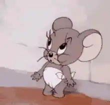 Jerry from Tom and Jerry Yawning