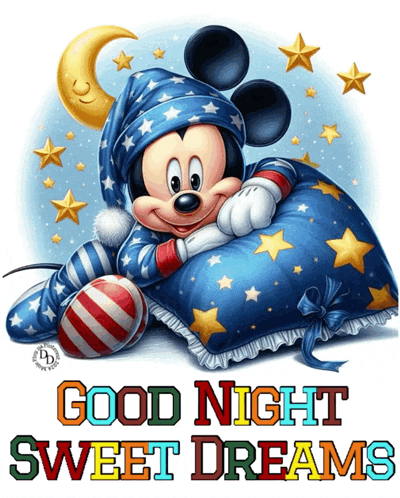 Mickey Mouse Good Night Sweet Dreams Animation