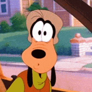Goofy's Happy Expression in Goofy Movie